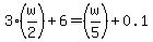 3%28w%2F2%29+%2B+6+=+%28w%2F5%29+%2B+0.1
