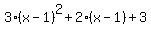 3(x-1)^2+2(x-1)+3