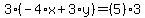 3*(-4*x+3*y)=(5)*3