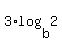 3%2Alog%28b%2C2%29