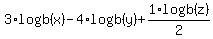 3%2Alogb%28x%29+-+4%2Alogb%28y%29+%2B+1%2F2%2Alogb%28z%29