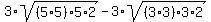 3%2Asqrt%28%285%2A5%29%2A5%2A2%29-+3%2Asqrt%28%283%2A3%29%2A3%2A2%29
