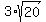 3%2Asqrt%2820%29