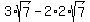 3%2Asqrt%287%29-2%2A2%2Asqrt%287%29