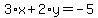 3%2Ax%2B2%2Ay=-5