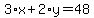 3%2Ax%2B2%2Ay=48