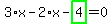 3%2Ax-2%2Ax-highlight_green%28+4+%29=0