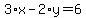3%2Ax-2%2Ay=6