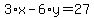 3%2Ax-6%2Ay=27
