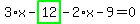 3%2Ax-highlight_green%28+12+%29-2%2Ax-9=0