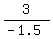 3%2F%28-1.5%29