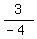 3%2F%28-4%29