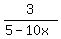 3%2F%285-10x%29