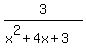 3%2F%28x%5E2+%2B+4x+%2B+3%29