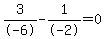 3%2F-6-1%2F-2+=+0