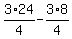 3%2F4%2A24-3%2F4%2A8
