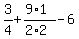 3%2F4%2B%289%2A1%29%2F%282%2A2%29-6