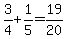 3%2F4%2B1%2F5+=+19%2F20