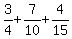 3%2F4+%2B+7%2F10+%2B+4%2F15
