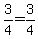 3%2F4+=+3%2F4