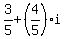 3%2F5%2B%284%2F5%29i