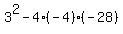 3%5E2-4%28-4%29%28-28%29