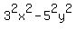 3%5E2x%5E2+-+5%5E2y%5E2