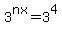 3%5Enx+=+3%5E4