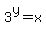 3%5Ey+=+x