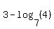 3+-+log%287%2C+%284%29%29