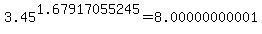 3.45%5E1.67917055245+=+8.00000000001