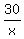 30%2Fx