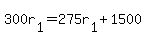 300r[1] = 275r[1]+1500