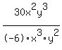 30x%5E2y%5E3%2F-6x%5E3y%5E2