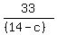 33%2F%28%2814-c%29%29