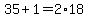 35+%2B+1+=+2%2A18