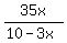 35x%2F%2810-3x%29