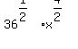 36%5E%281%2F2%29+%2A+x%5E%284%2F2%29
