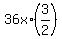 36+x+%283%2F2%29