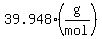 39.948(g/mol)