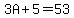 3A+%2B+5+=+53