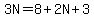 3N=8%2B2N%2B3