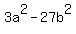 3a%5E2+-+27b%5E2