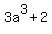 3a^3+2