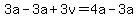 3a-3a%2B3v=4a-3a