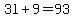 3l+%2B+9+=+93