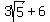 3sqrt%285%29+%2B+6