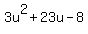 3u%5E2%2B23u-8