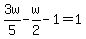 3w%2F5-w%2F2-1=1