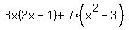 3x%282x-1%29%2B7%28x%5E2-3%29